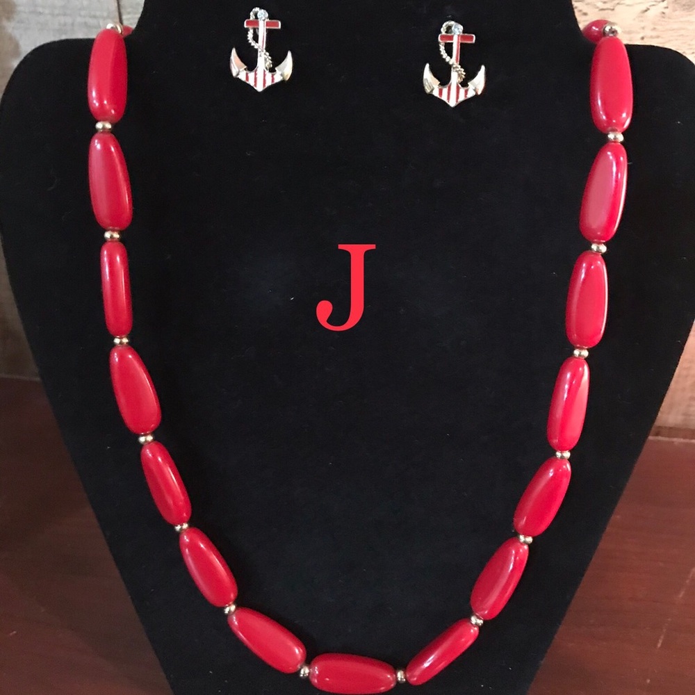 Costume earrings and necklace